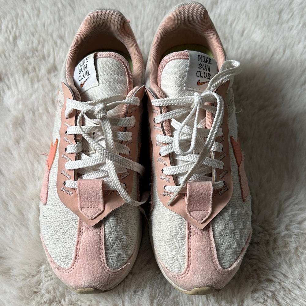 Nike Sun Club Women's Sneakers in Pink and Cream